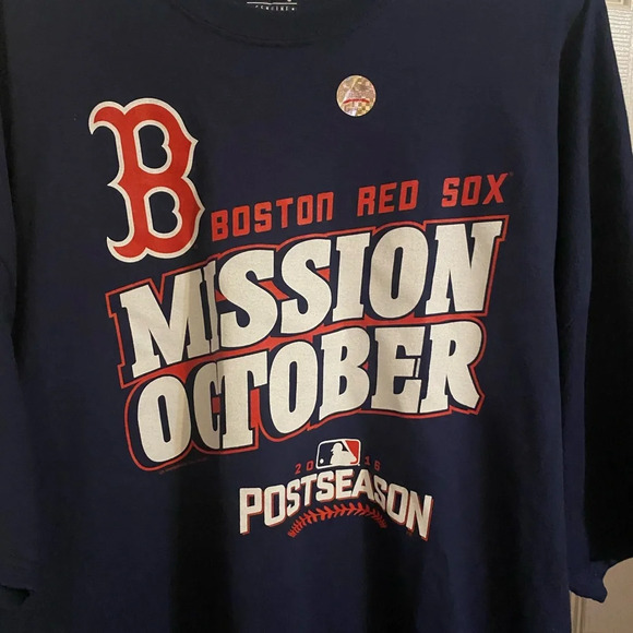 NWT Boston Red Sox Mission October Tee Shirt - Picture 5 of 9
